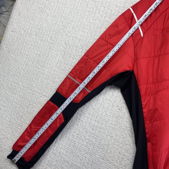 SWIX Quilted Jacket Mens XL Red Full Zip Insulated Lightweight Cross-Country Ski - Picture 11 of 13